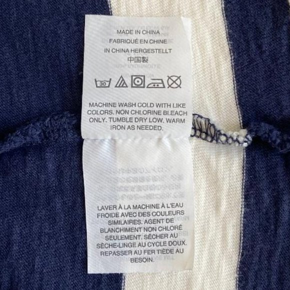 J. Crew Crewcuts Everyday Navy Blue & White Rugby Striped Tank Dress - Picture 6 of 7